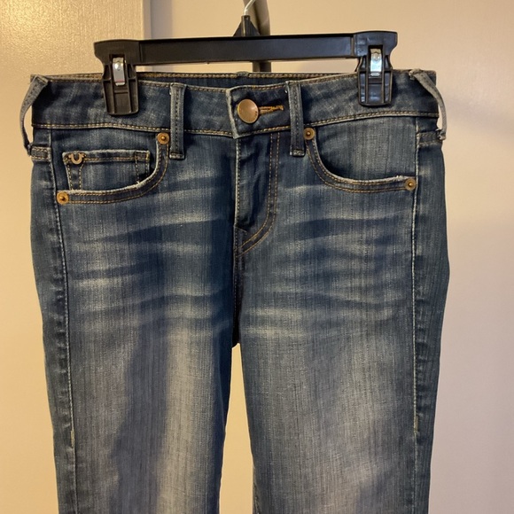 10. True Religion Mid Rise Super Skinny Classic Blue Jeans Size 27 - Picture 4 of 15